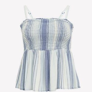 Blue stripped babydoll cami